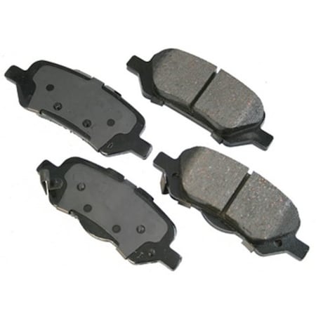 Akebono ProACT Ultra Premium Ceramic Pads - Rear, ACT1402 ACT1402