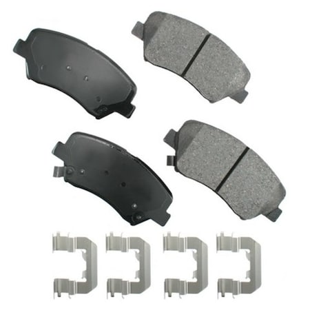 Akebono ProACT Ultra Premium Ceramic Pads - Front, ACT1543 ACT1543