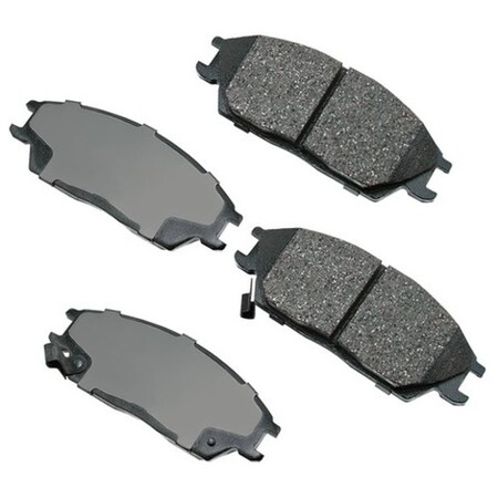 Akebono ProACT Ultra Premium Ceramic Pads - Front, ACT497 ACT497