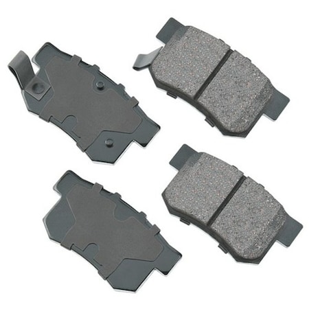 Akebono ProACT Ultra Premium Ceramic Pads - Rear, ACT537 ACT537