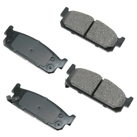 Akebono ProACT Ultra Premium Ceramic Pads - Rear, ACT588 ACT588