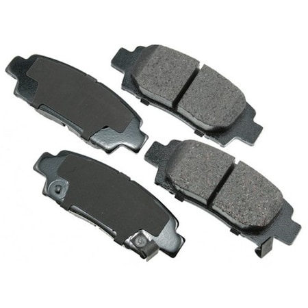 Akebono ProACT Ultra Premium Ceramic Pads - Rear, ACT672 ACT672
