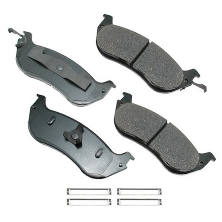 Akebono ProACT Ultra Premium Ceramic Pads - Rear, ACT674A ACT674A