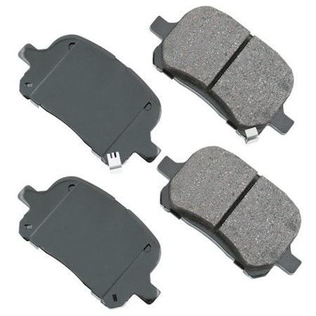 Akebono ProACT Ultra Premium Ceramic Pads - Front, ACT707 ACT707