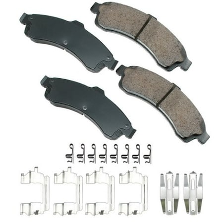Akebono ProACT Ultra Premium Ceramic Pads - Front, ACT882 ACT882