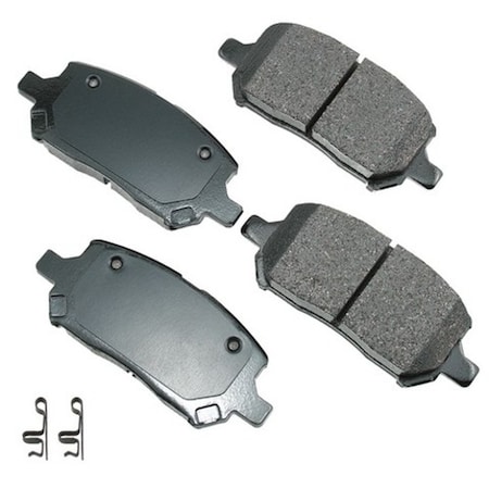 Akebono ProACT Ultra Premium Ceramic Pads - Front, ACT956 ACT956