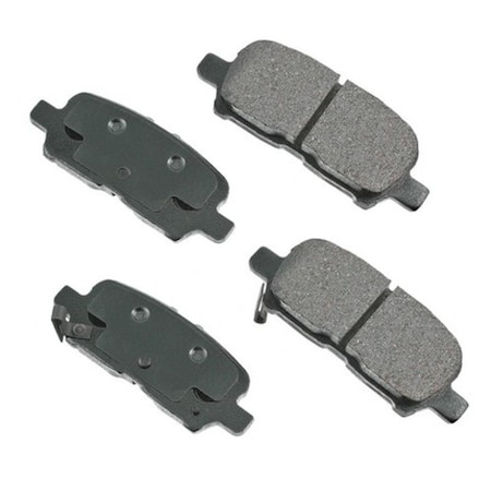 Akebono ProACT Ultra Premium Ceramic Pads - Rear, ACT999 ACT999