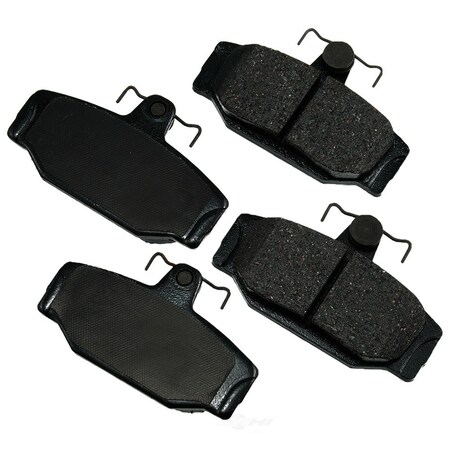 Akebono Euro Ultra Premium Ceramic Pads - Rear, EUR391 EUR391
