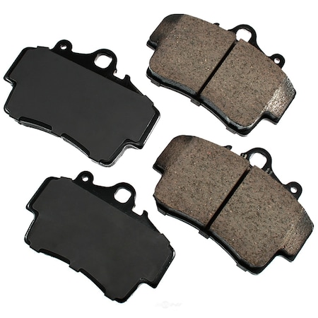 Akebono Euro Ultra Premium Ceramic Pads - Front, EUR737 EUR737