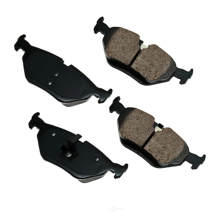 Akebono Euro Ultra Premium Ceramic Pads - Rear, EUR763 EUR763