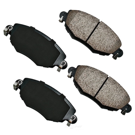 Akebono Euro Ultra Premium Ceramic Pads - Front, EUR910 EUR910