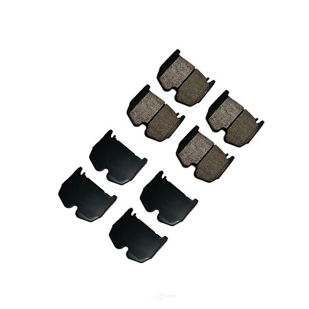 Akebono Euro Ultra Premium Ceramic Pads - Front, EUR983 EUR983