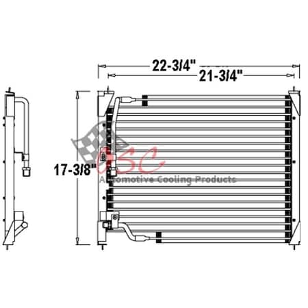 Osc A/C Condenser, 4089 4089