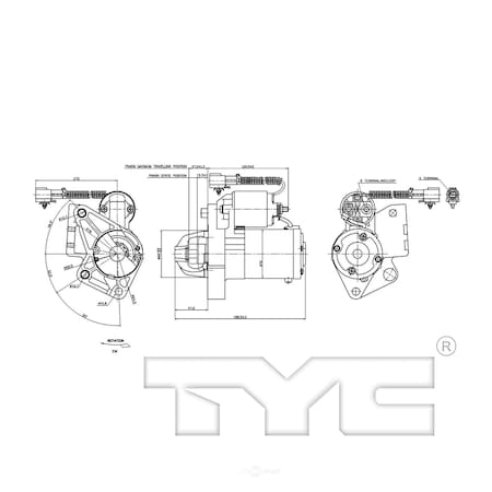 Tyc Starter Motor, 1-17872 1-17872