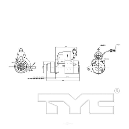 Tyc Starter Motor, 1-17904 1-17904