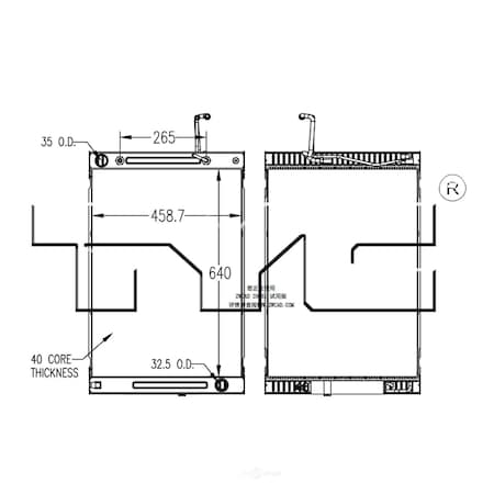 Tyc Radiator, 13004 13004