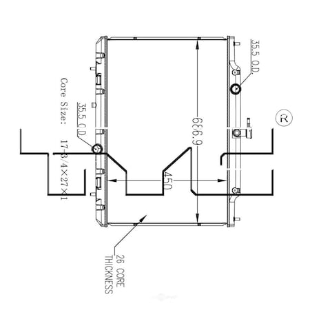 Tyc Radiator, 13405 13405