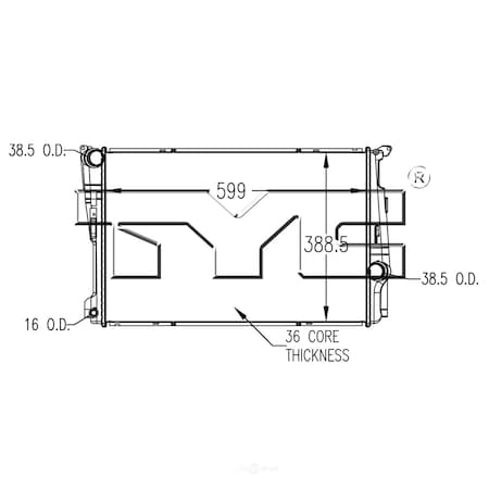 Tyc Radiator, 13534 13534