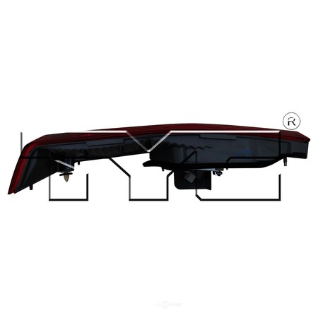 Tyc Tail Light Assembly 2005 Honda Accord V6, 17-5212-00-1 17-5212-00-1