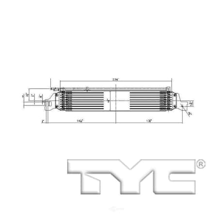 Tyc Automatic Transmission Oil Cooler, 19059 19059