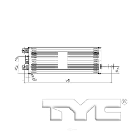 Tyc Automatic Transmission Oil Cooler 2012-2017 Jeep Wrangler, 19068 19068