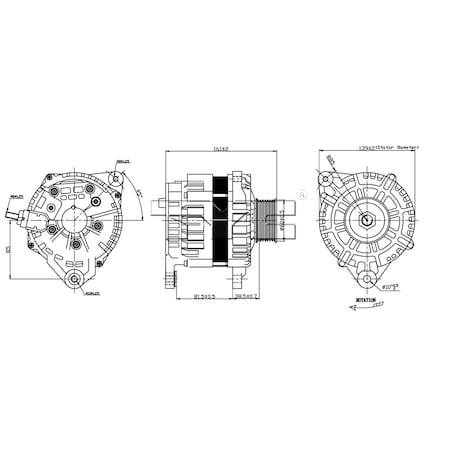 Tyc Alternator, 2-11121 2-11121