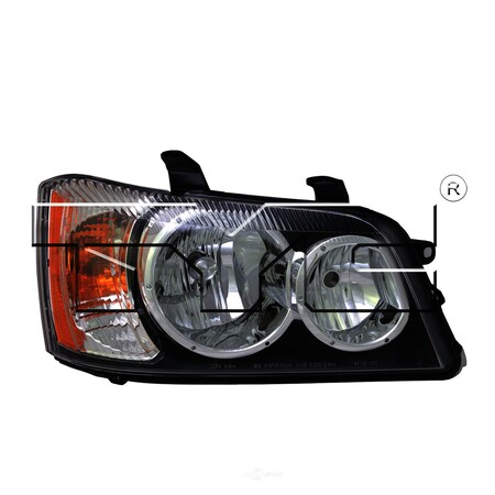 Tyc Headlight Assembly 2001-2003 Toyota Highlander 2.4L 3.0L, 20-6173-01-9 20-6173-01-9