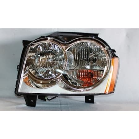 Tyc Headlight Assembly 2007 Jeep Grand Cherokee V6 V8, 20-6590-00-9 20-6590-00-9