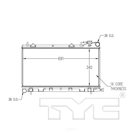 Tyc Radiator, 2211 2211