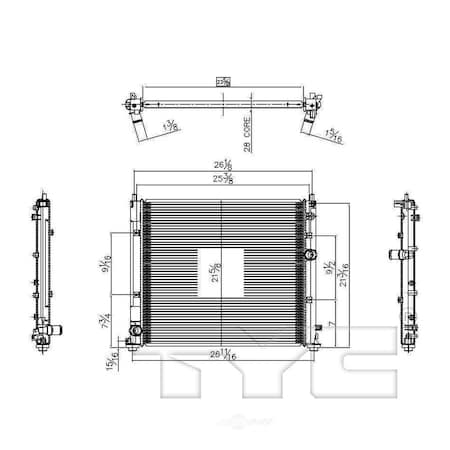 Tyc Radiator, 2733 2733