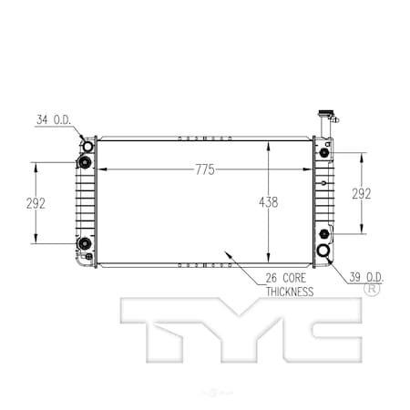 Tyc Radiator, 2793 2793