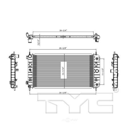 Tyc Radiator, 2972 2972