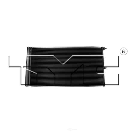 Tyc A/C Condenser, 3975 3975