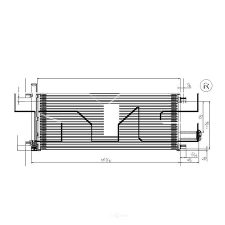 Tyc A/C Condenser, 4282 4282