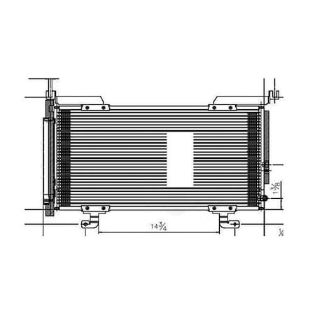Tyc A/C Condenser, 4454 4454