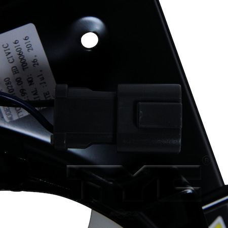 Tyc A/C Condenser Fan Assembly 1999-2000 Honda Civic 1.6L, 610280 610280