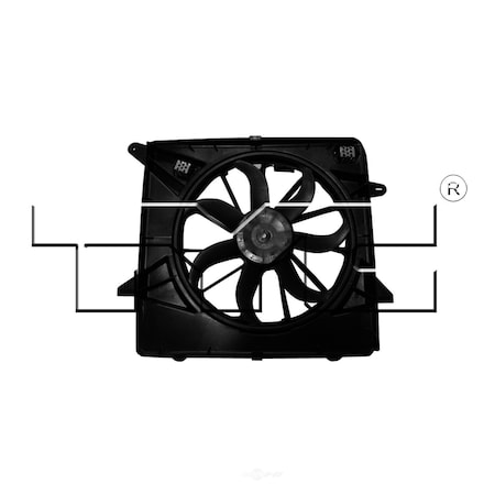 Tyc Dual Radiator and Condenser Fan Assembly 2010 Cadillac SRX, 622650 622650