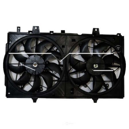 Tyc Dual Radiator&Condenser Fan Assembly 2017-2018 Nissan Rogue 2.0L 623400