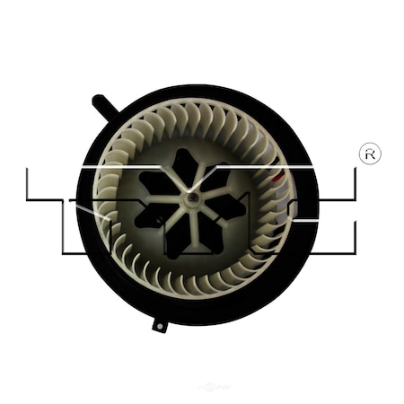 Tyc HVAC Blower Motor - Front, 700218 700218