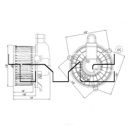 Tyc HVAC Blower Motor, 700251 700251
