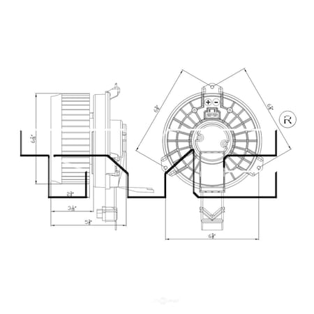 Tyc HVAC Blower Motor, 700260 700260