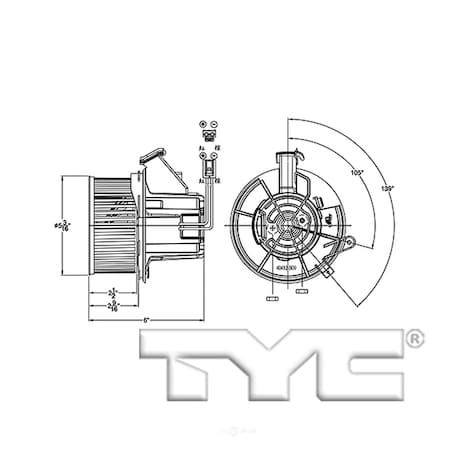 Tyc HVAC Blower Motor, 700277 700277