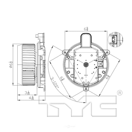 Tyc HVAC Blower Motor, 700299 700299