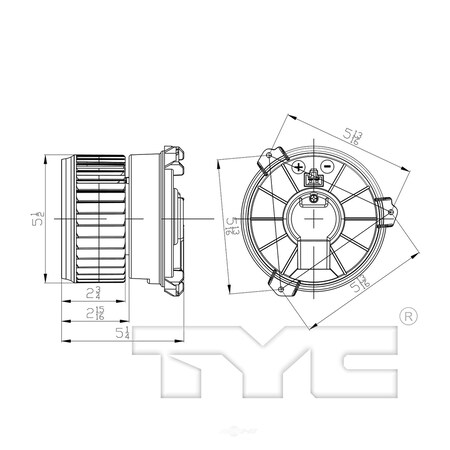 Tyc HVAC Blower Motor, 700303 700303