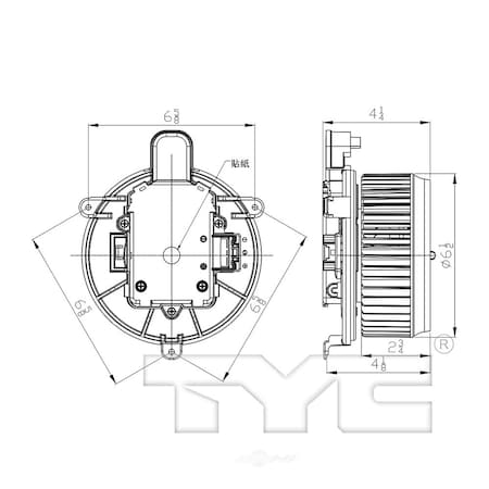 Tyc HVAC Blower Motor, 700313 700313