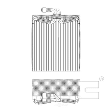 Tyc A/C Evaporator Core, 97024 97024
