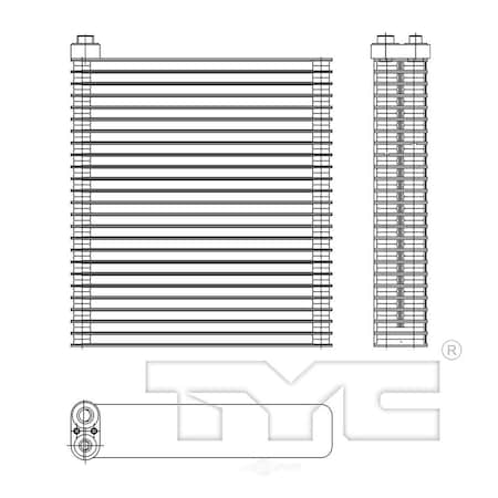 Tyc A/C Evaporator Core 2008-2015 Nissan Rogue 2.5L, 97196 97196