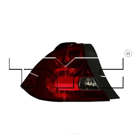Tyc Tail Light Assembly 2001-2003 Honda Civic 1.7L, 11-5506-00 11-5506-00