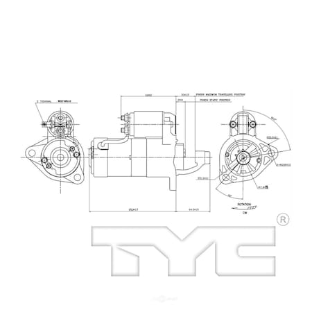 Tyc Starter Motor 1998 Jeep Grand Cherokee, 1-17467 1-17467