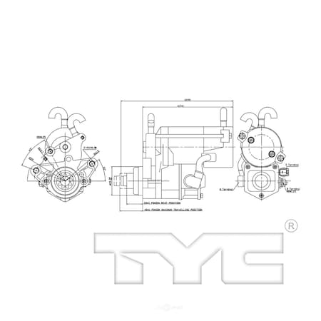 Tyc Starter Motor, 1-17748 1-17748